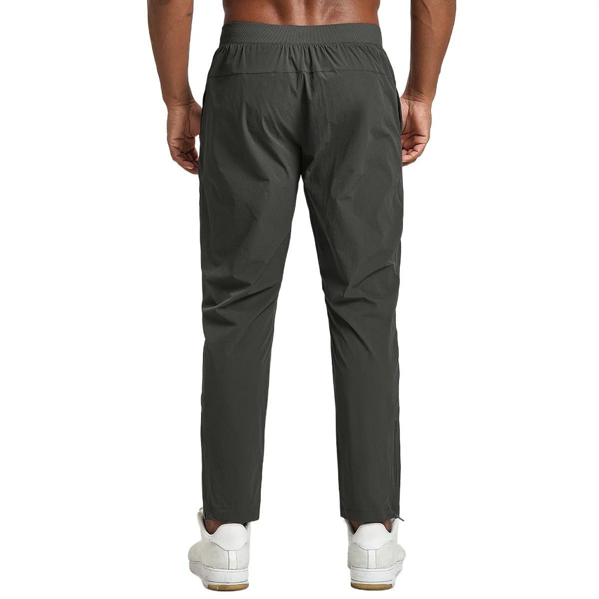 Personalized LOGO Customized Men's Sports Fitness Casual Quick-drying Breathable Anti-splashing Outdoor Hiking Zipper Foot Pants