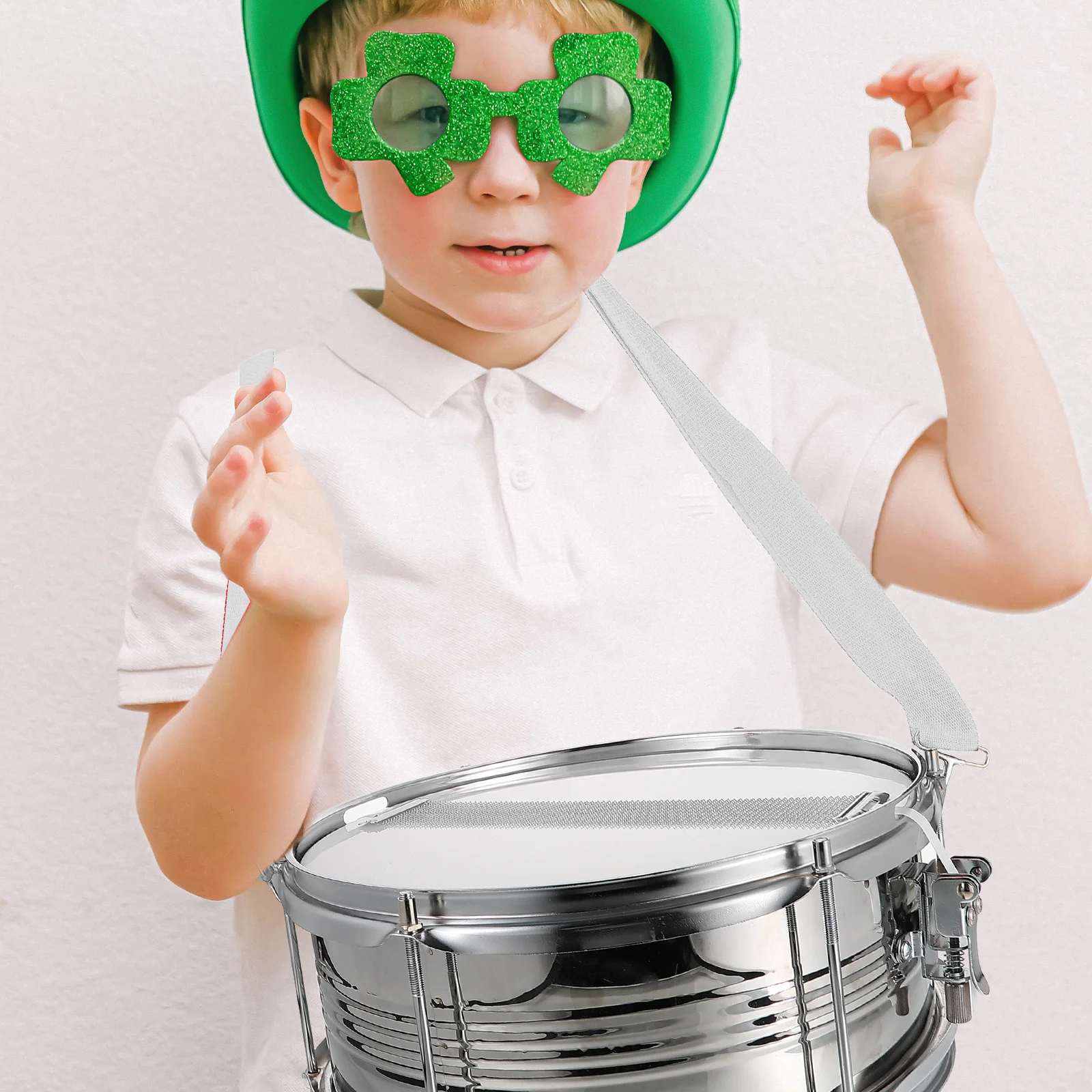 

Bass Drum Strap Military Double Shoulder Adjustable Carrier Holder Drum Sling Metal Buckle Corrosion Resistant Comfortable