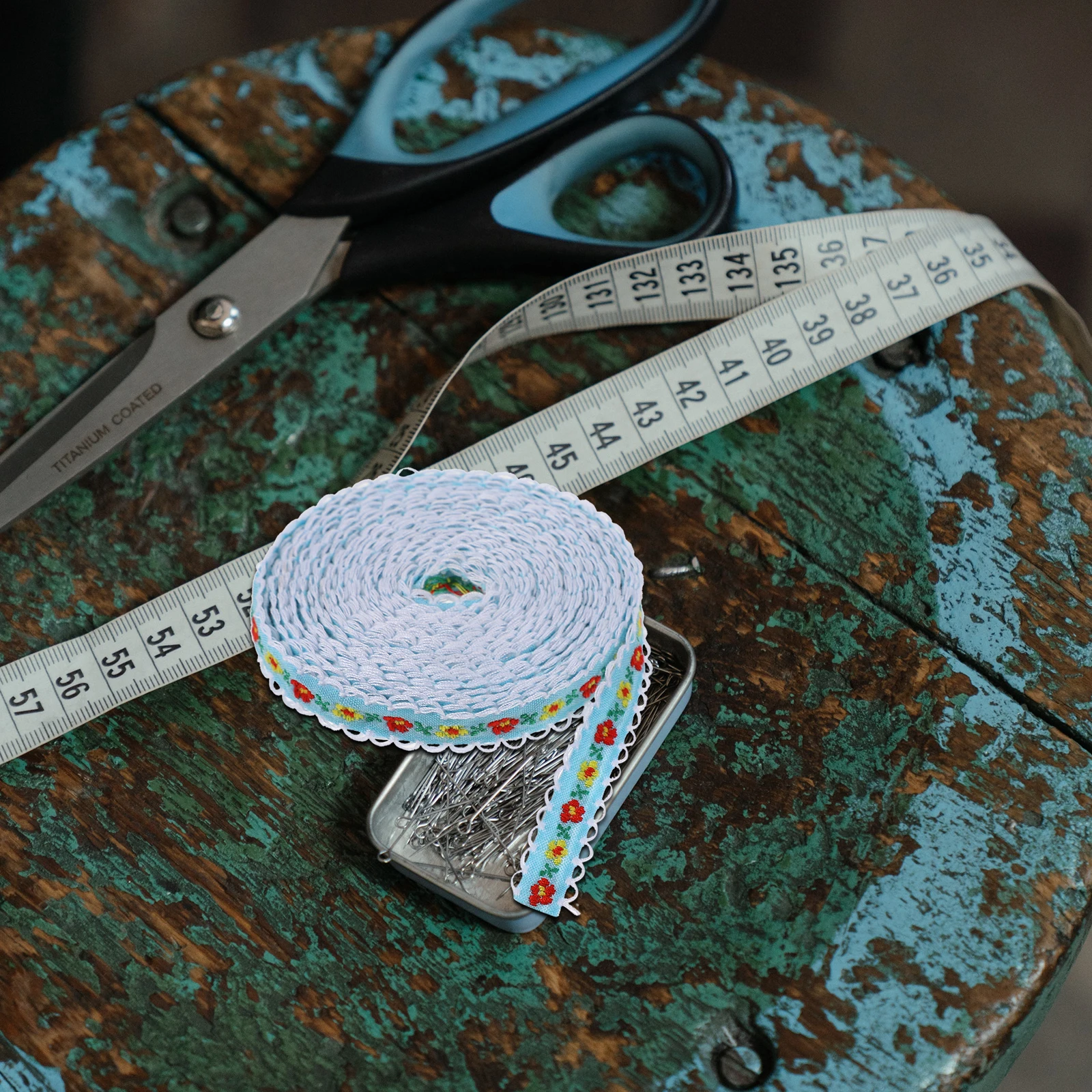 2 Pcs Embroidered Webbing Ribbon Trim Floral Lace Woven Embroidery Sequins for Sewing Fabric Flower Mesh Ribbons Crafts