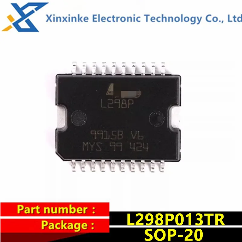 

L298P013TR Marking：L298P PowerSO-20 Motor / Motion / Ignition Controllers & Drivers 5.1 to 40V Step-Down Full Bridge