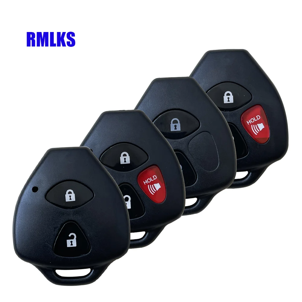 Per Toyota Camry Corolla RAV4 Avalon Venza 2007 2008 2009 2010 2011 2/3/4 pulsante Car Remote Key Shell Blank No Blade Case