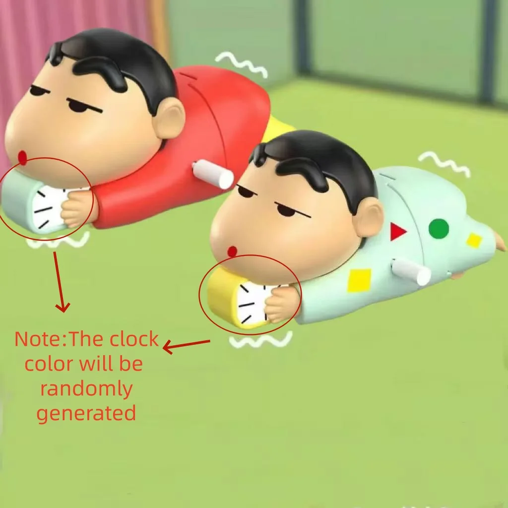 Crayon Shin-chan Clockwork Model Toy Don't Want To Get Up Anime Figure Model Toy Propel Alarm Clock Dynamic Crawl Toys Fun Gift - view 3