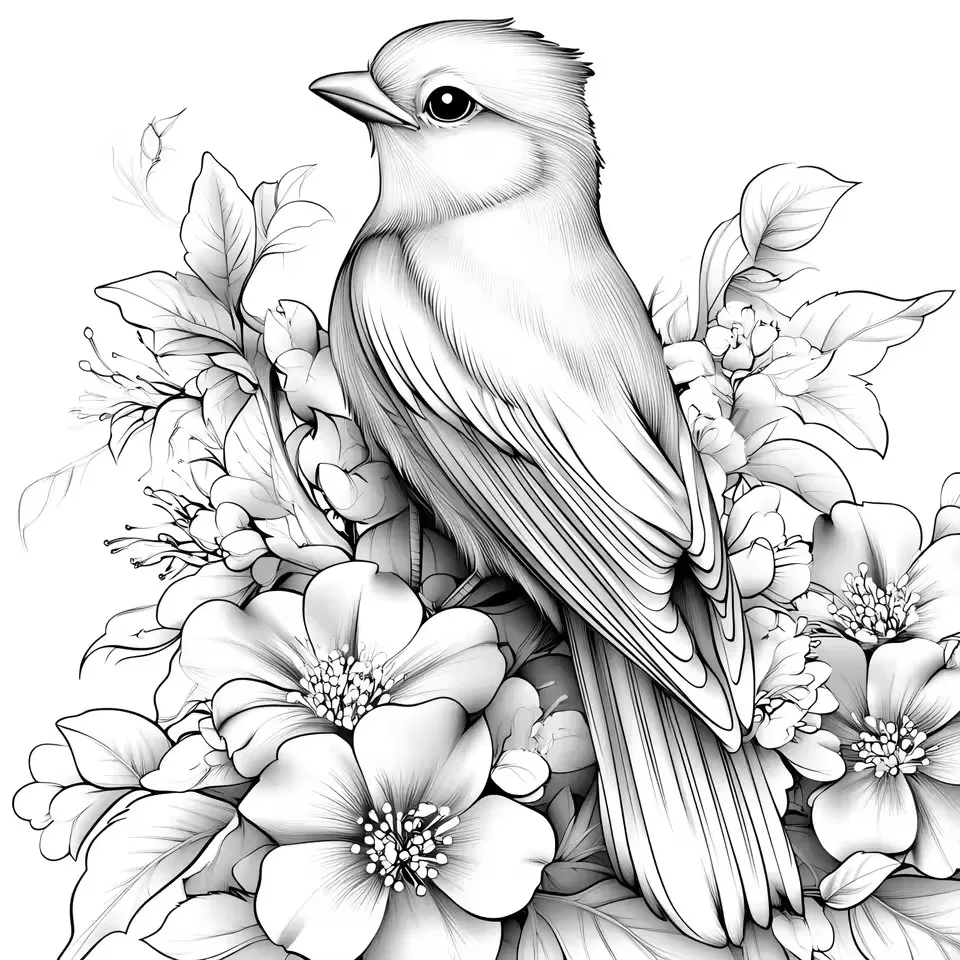 كتاب تلوين عالم الحيوانات 20 صفحة كتاب صور للكبار مع رسومات حيوانات إبداعية ملهمة لتخفيف التوتر والاسترخاء #4