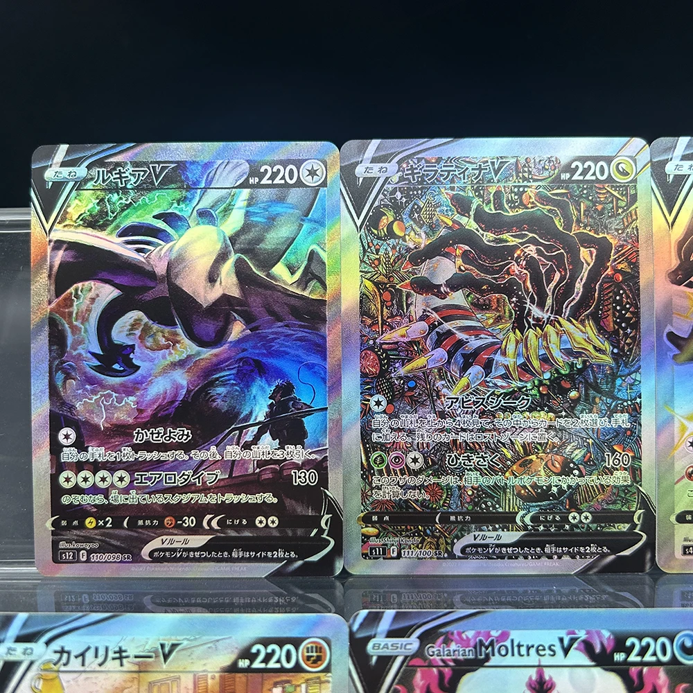 Anime PTCG DIY Collection Proxy Cards Charizard Machamp Galarianmoltres En/jp 110/307 V Flash Trading Collection Card Gift - view 5