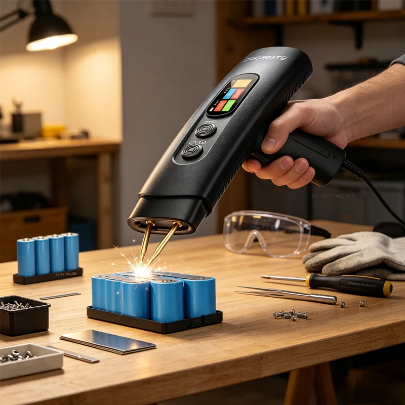 Protable mini handheld spot welding machine DIY household dual pulse adjustable portable battery nickel spot welding machine.