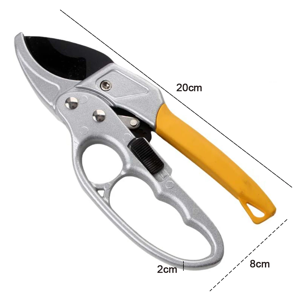 Ergonomic Handle Lock Pruning Labor Saving Shears Cutting Twigs Package Content Pruning Shears Safe Lock Button