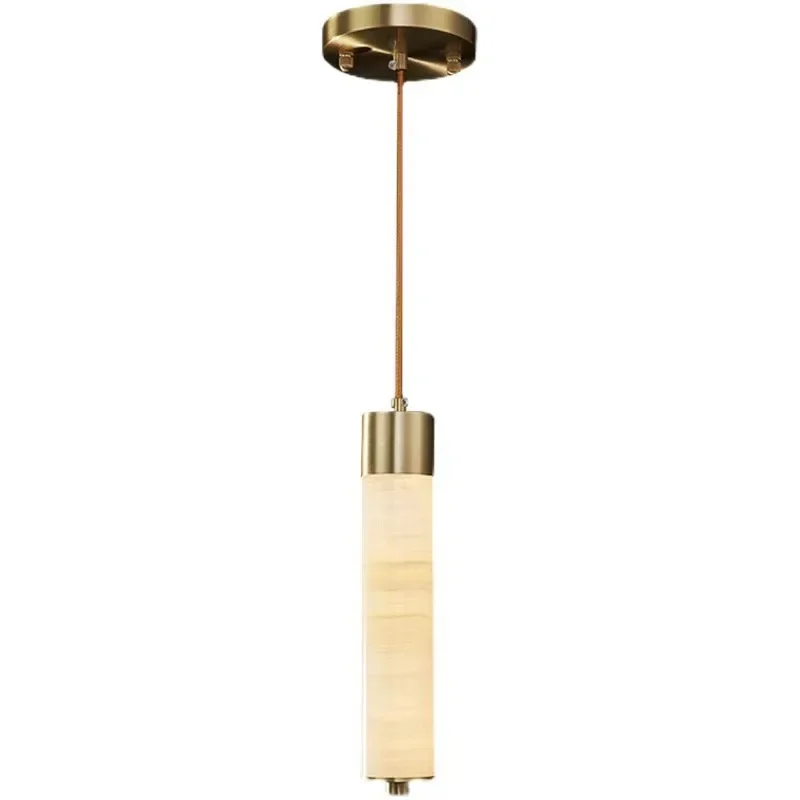 

New Chinese marble bedside chandelier light luxury modern simplicity