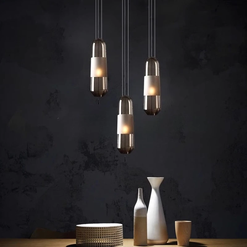 

Nordic Simple Led Chandelier Dining Room Bar Counter Bedroom Creative Artm Pendant Lights Home Decor Hanging Light Fixture