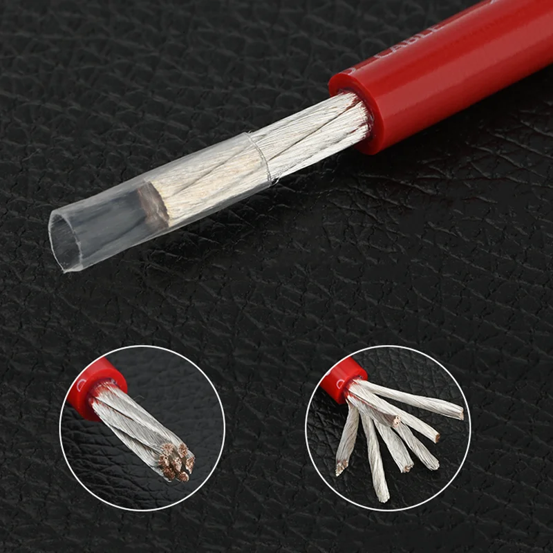 

HiFi OCC Silver Plated Bulk Audio Cable DIY Machine Inner Line Power Cord Speaker Wire 6mm² 9AWG