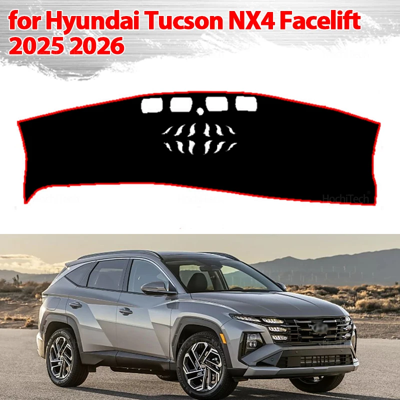 Dashboard Cover Protective Pad for Hyundai Tucson NX4 Facelift 2025 2026 Car Accessories Dash Board Sunshade Anto-UV Carpet