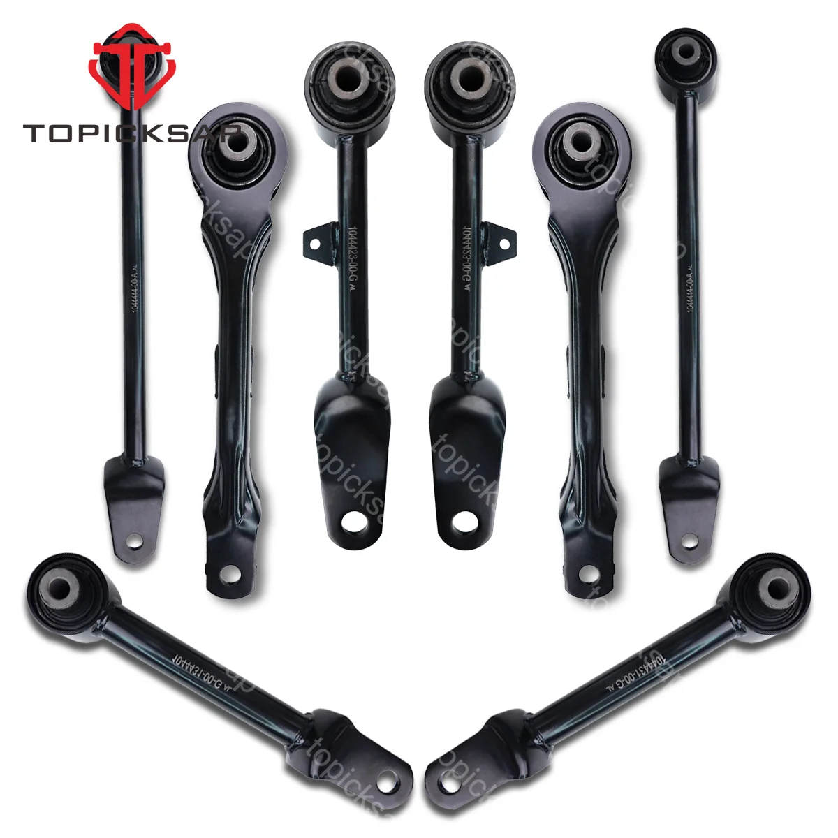 TOPICKSAP 8pcs Rear Control Arm Suspension Kits for Tesla Model 3 Modei Y 2017 2018 2019 - 2022 1044444-00-A 1044427-00-C