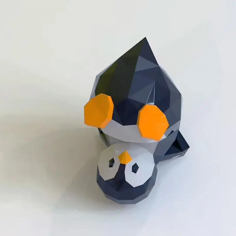 30 ซม.เพนกวินกระดาษน่ารักสัตว์ DIY Papercraft 3D Handmade Origami เครื่องประดับตกแต่งโต๊ะสร้างสรรค์ของเล่นเพื่อการศึกษา