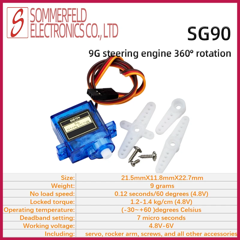 5PCS/set Servo SG90 MG90S MG995/996R Digital Fixed Wing Remote Control Aircraft Motor Model Robot