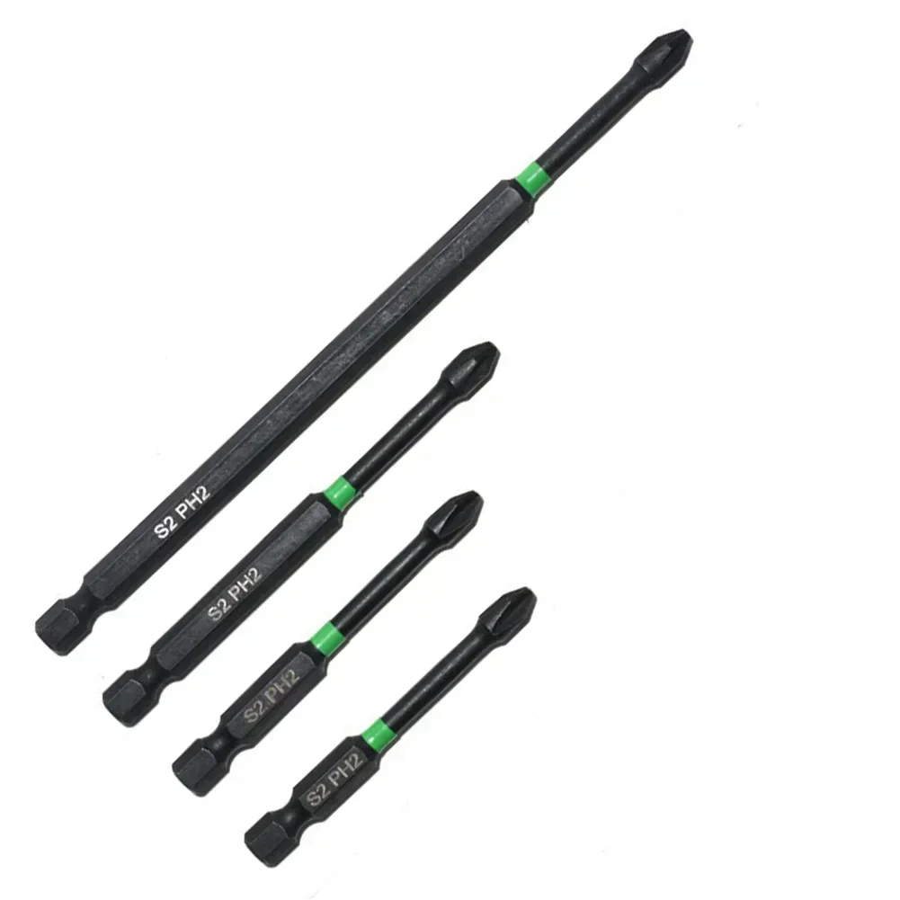 Imagem -02 - Cruz Magnética Chave de Fenda Bits Antiderrapante Lote Cabeça Ph2 Cruz Polegada Hex Haste Chave de Fenda Elétrica Mão Broca 65150 mm 1pc