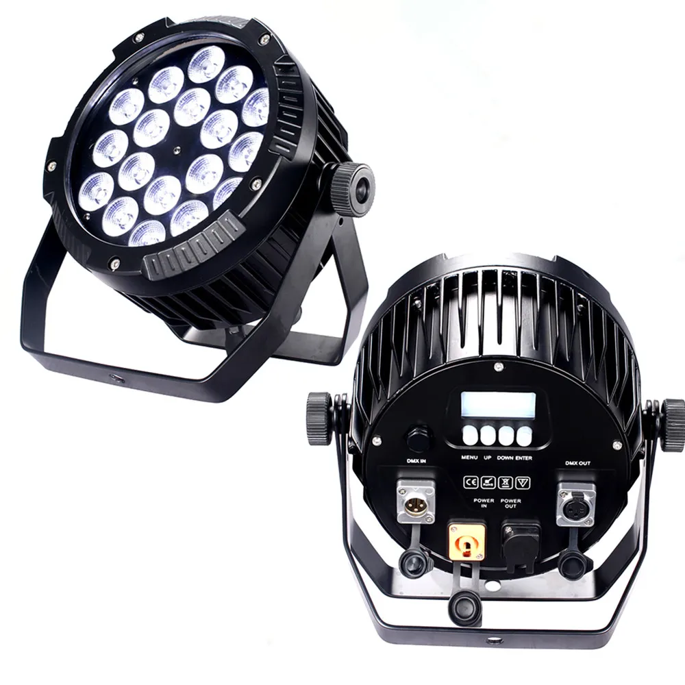 Aluminum IP65 Waterproof Stage Lights 18X18W RGBWA UV 6in1 Led Outdoor Lighting DMX512 Control Professional DJ Equipment