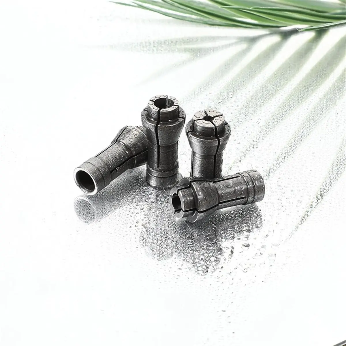 

2026 New 4 Pack 1/4" to 1/8" Die Grinder Collet Adapter Die Grinders Accessories Attachments 1.06 X 0.53 Inch 3mm, 6mm (Silver)