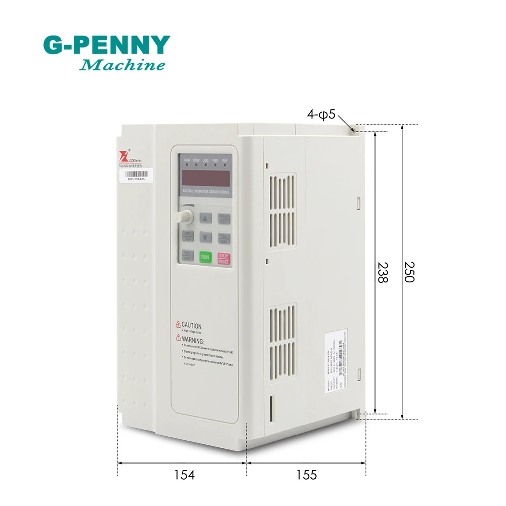 Imagem -02 - Frequência 01000hz 220v 380v Vfd Controlador Variável do Motorista do Eixo do Cnc da Frequência Que Funde o Inversor 7.5kw Alta