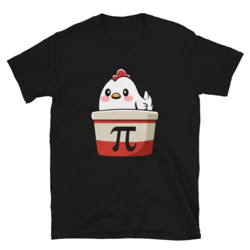 Funny Pi 3.14 Design Chicken Pot Pi Unisex T-Shirt