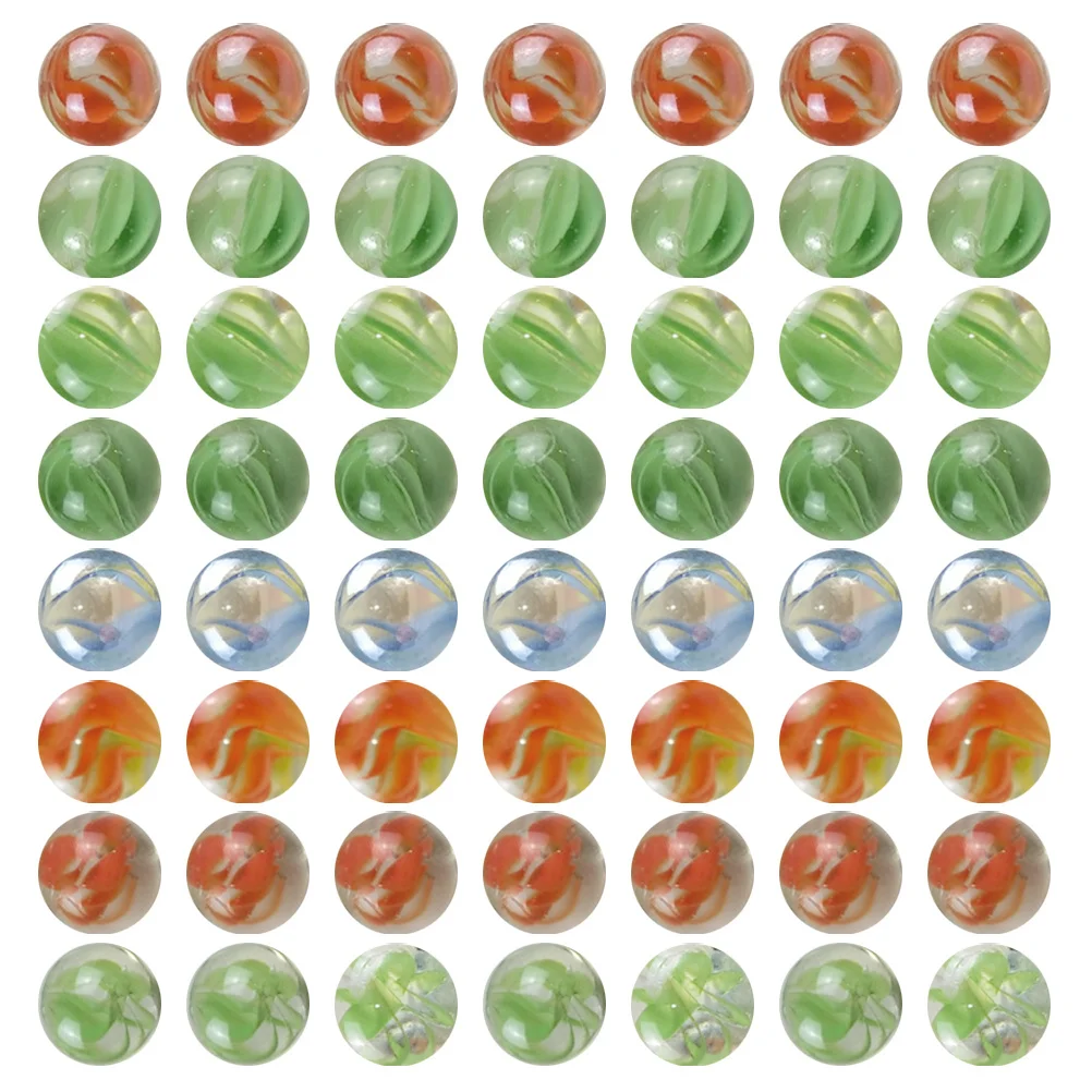 

100pcs Colored Glass Round Shooter Marbles For Kids Fish Tank Decor Glass Balls Playthings Craft Decoration Marble Game