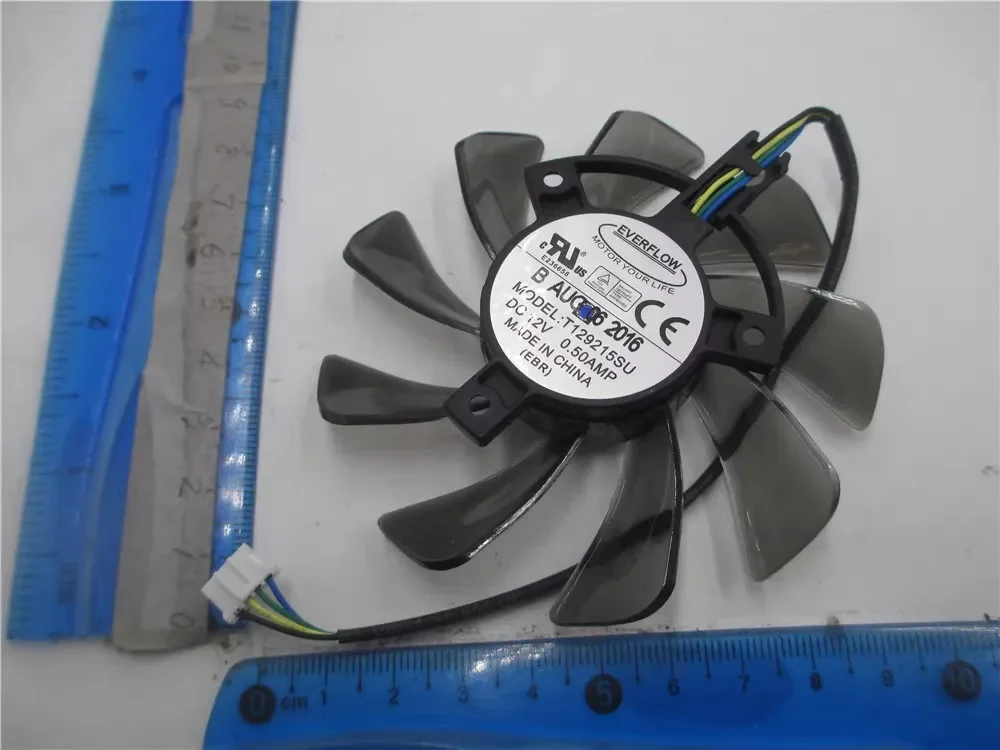 Fan For FS1290-AP084C 12V T129215SU 4Pin Cooling Fan Replace For ASUS GTX 460 HD 6790 687Graphics Video Card Cooling Fans