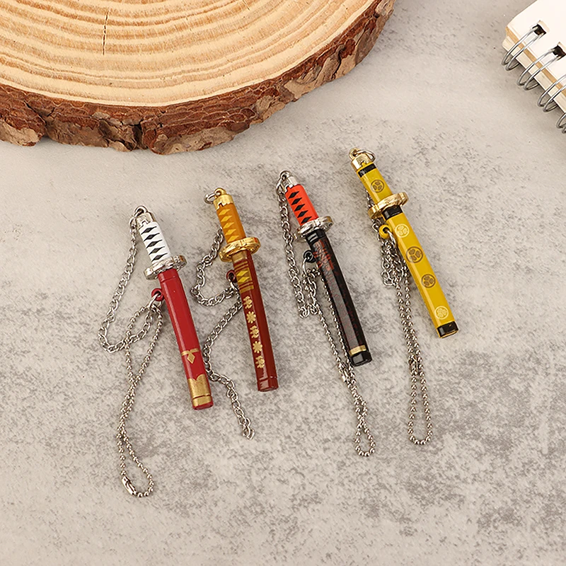 1/12 Dollhouse Simulation Japanese Swords Dollhouse Mini Decoration Accessories For Kid Pretend Play Toys