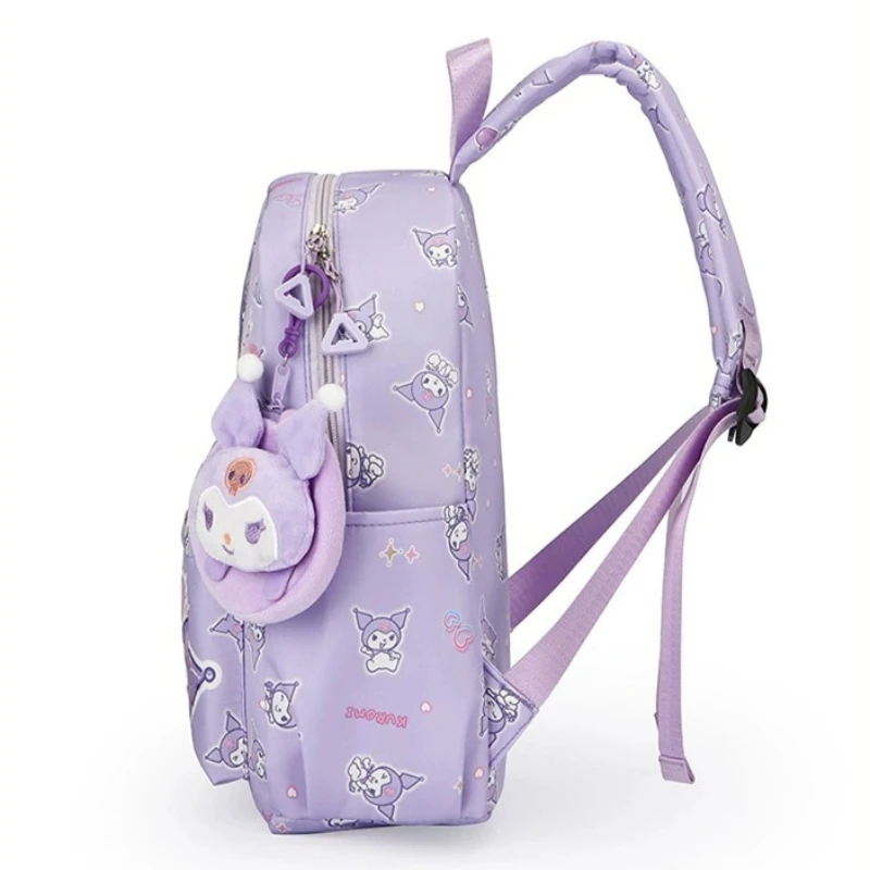 حقيبة مدرسية كاواي هالو كيتي مع محفظة نقود معدنية ساحرة كارتون كورومي مقاومة للماء حقيبة ظهر للطلاب سعة كبيرة حقيبة كتف هدايا