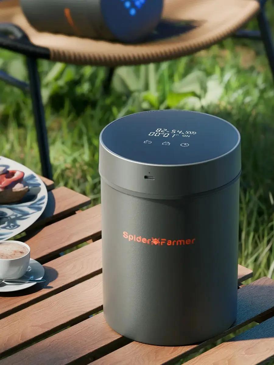 Spider Farmer – pot de scellage sous vide Intelligent de 2l, couvercle de contrôle Intelligent hermétique, récipient de conservation des épices, des herbes et des grains de café