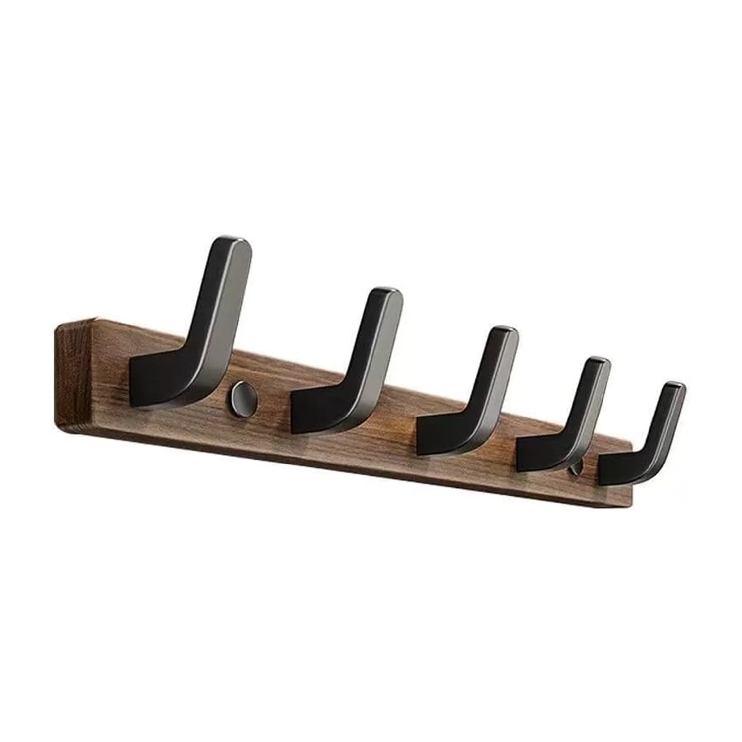 Kapstok Wandmontageplank Ingang Muurhanger voor handdoeken Houten kapstokken Haakopbergrek voor slaapkamer Badkamer Keuken - afbeelding 2