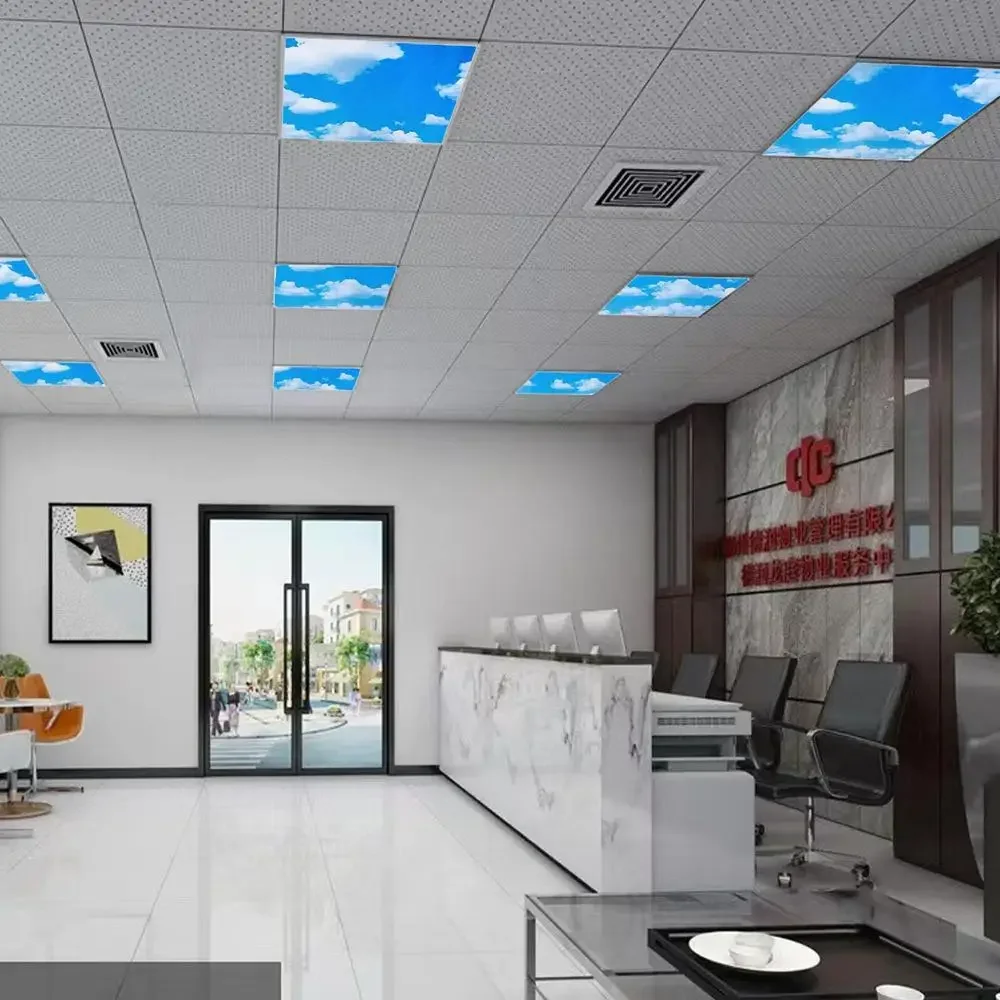 6Pack 1-4FT 50W 6000K LED Flat Panel Light Dimmable Eye Protection Ultra Thin Flush Mount Ceiling Fixture Home Office Use