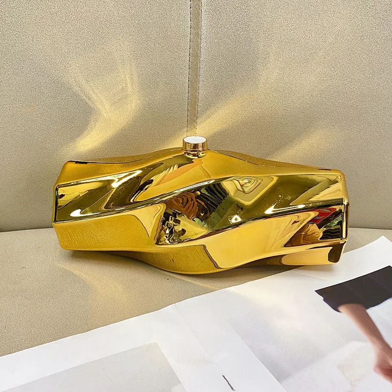 

Fashion niche design irregular high-end box bag simple temperament generous acrylic hand-held messenger bag suitable for party