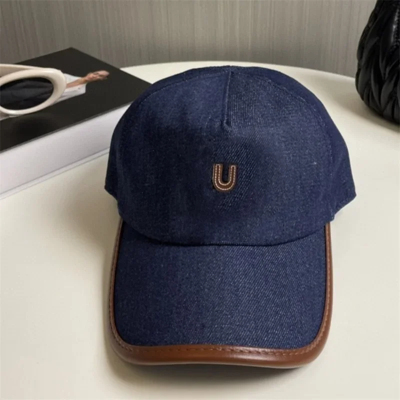 Casquette de Baseball en Jean pour Homme et Femme, Chapeau Rétro Brodé en Coton, Design d'Extérieur, Nouvelle Collection 2024, U939689