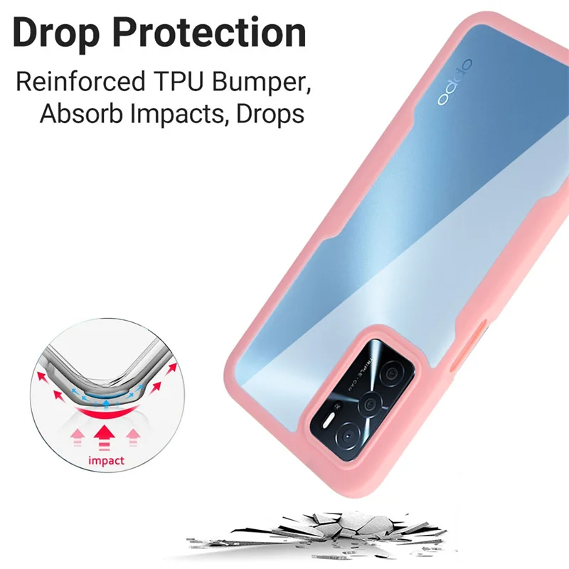 For OPPO A54 A52 A53 A9 A5 A16 A16S A55 A94 A92S A54 4G Realme 7 8 Pro 8i 6 7 Pro Case 360 Full Shockproof Hard Acrylic Cover