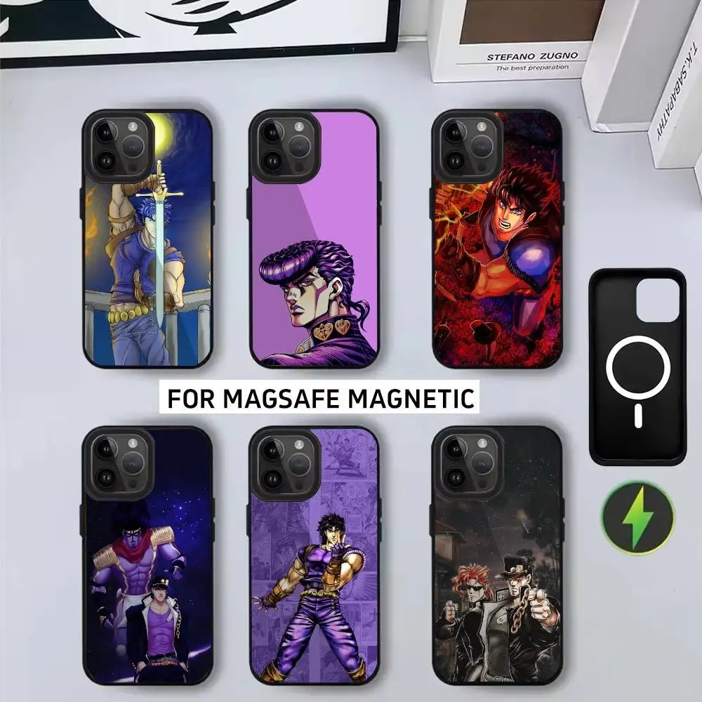 

Man J-JoJo B-Bizarre A-Adventures Phone Case For iPhone17,16,15,14,13,12,11 Plus,Pro Magnetic with Magsafe Wireless Charging