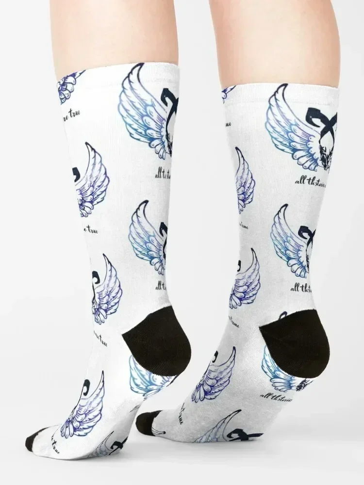 Toutes les histoires sont vraies Chaussettes pour hommes, chaussettes à la mode pour filles