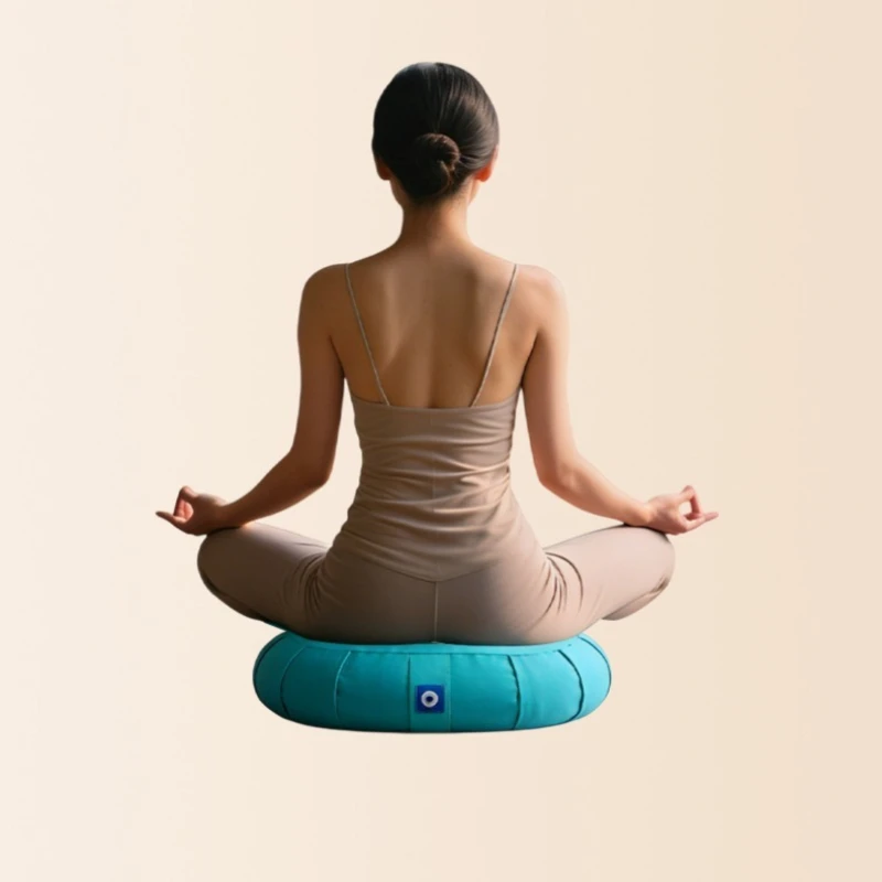 Crescent‑Shape Buckwheat‑Filled Futon Meditation Cushion Multi‑Color Optional Pad for Cross‑Legged Sitting Yoga Meditation