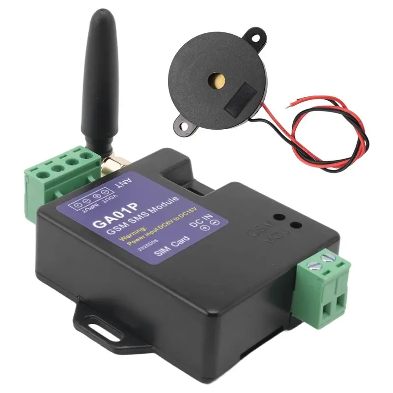 

Система сигнализации GSM для торговых автоматов N82R GA01P с оповещением о сбое питания, одним входом для сигнализации и одним выходом для сигнализации по напряжению