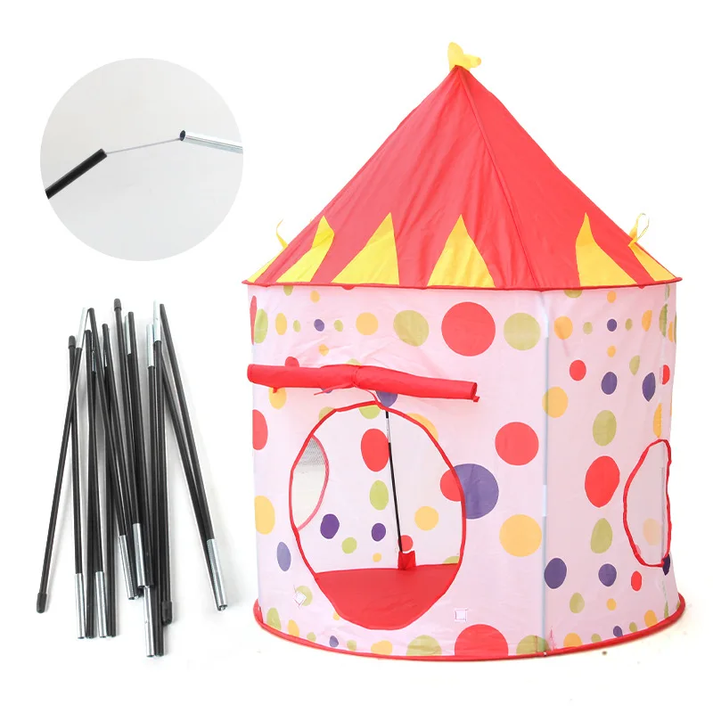 الأطفال داخلي في الهواء الطلق منزل خيمة لعبة الأميرة الأمير لعبة خيمة اللعب منزل لعبة كرة قابلة للطي بركة لطيف منزل خيمة لعبة الزحف #3