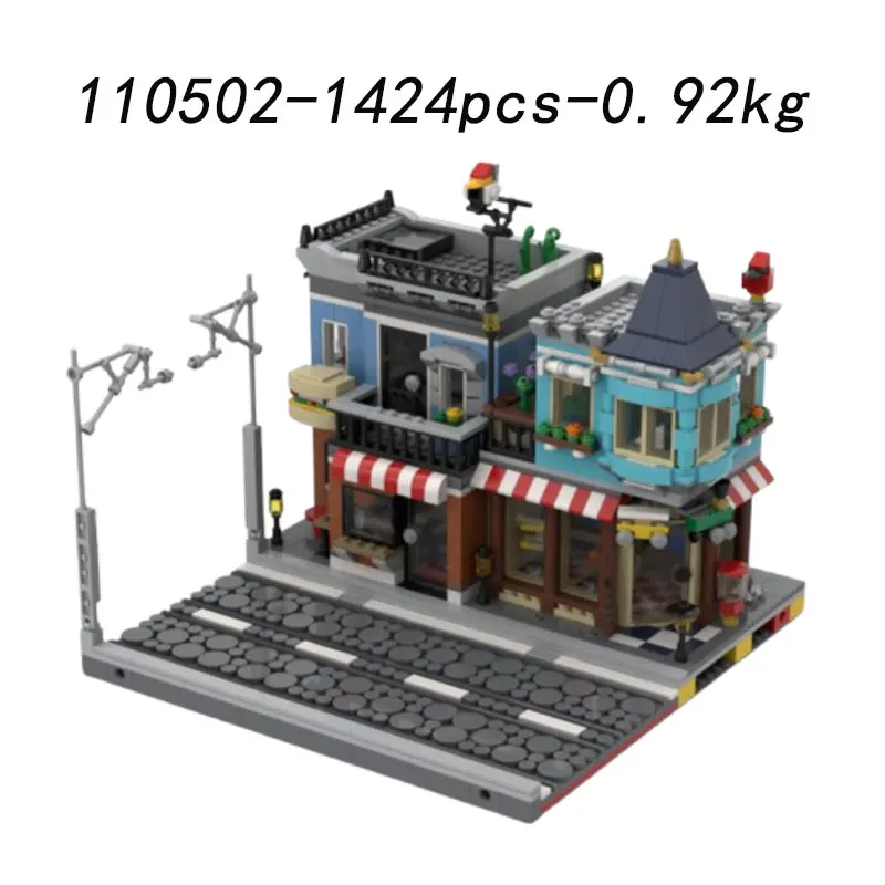 تجميع الجسيمات الصغيرة اللبنات MOC-110502 1424 قطعة بناء لعبة البناء الحديثة ثلاثية الأبعاد نموذج هدية لغز الصبي