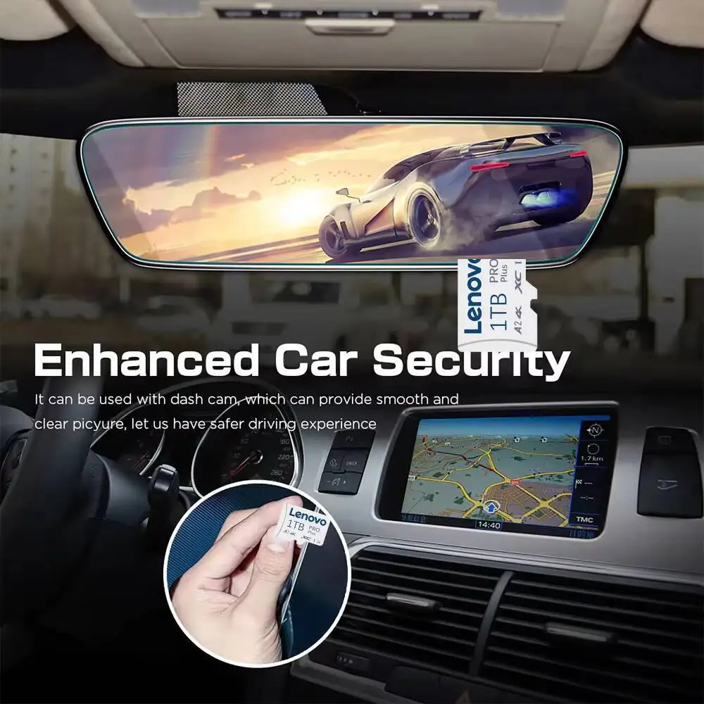 Lenovo High-Speed Memory Card for Nintendo Switch PS5 - 2TB 1TB 512GB 256GB 128GB Micro SD TF SD Card