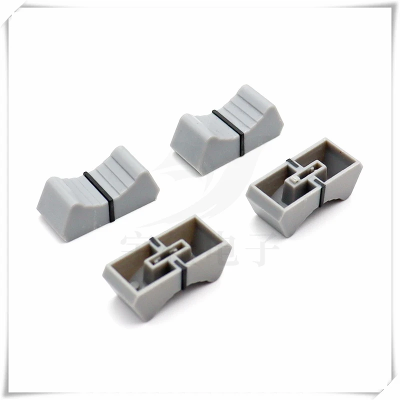 10PCS Mixer Fader Button Cap Straight Slide Button Cap 4MM Knob Cap Mixer Volume Straight Slide Potentiometer Push Button