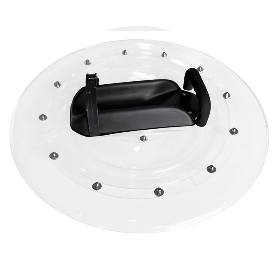 Anti-riot Transparent PC Explosion-proof Shield Round Rotating Shield Training Equipment