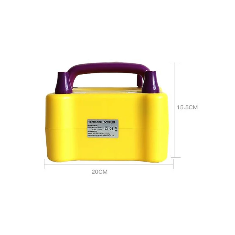 Automatic inflatable portable hand-inflated balloon inflatable balloon pump machine double-hole electric inflator tool