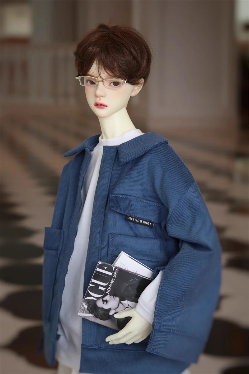 [High Quality] 1/3 Scale Casual Japanese Style Simple Corduroy Jacket Sweatshirt Pants Fit BJD Uncle Body Toys Fans DIY