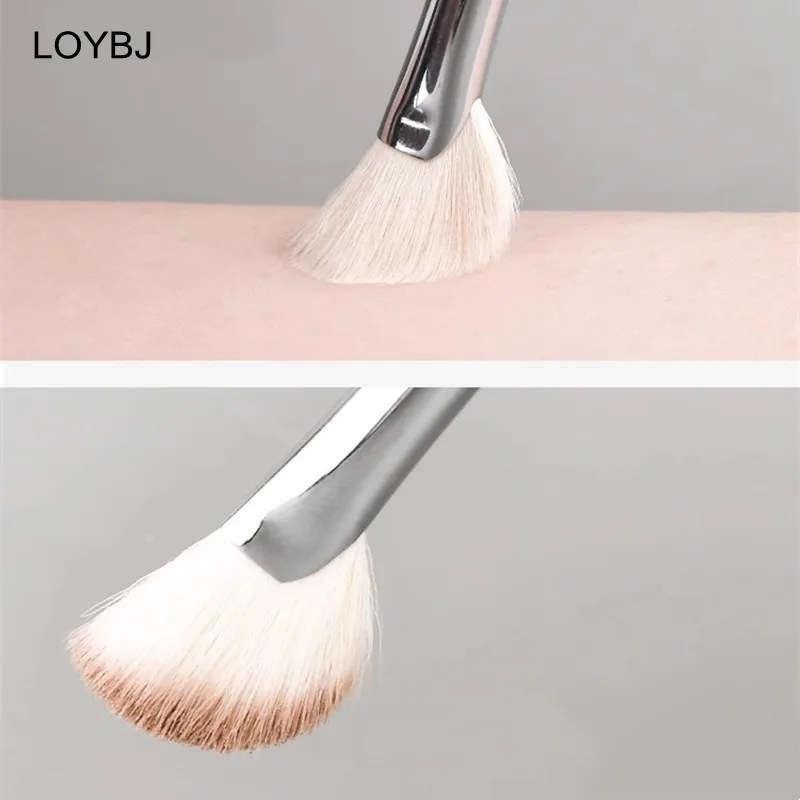 LOYBJ 3D Nose Shadow Brush V Face Contour Makeup Brushes Soft Hair Blush Highlight Powder Cosmetic Women Facial Beauty Tools