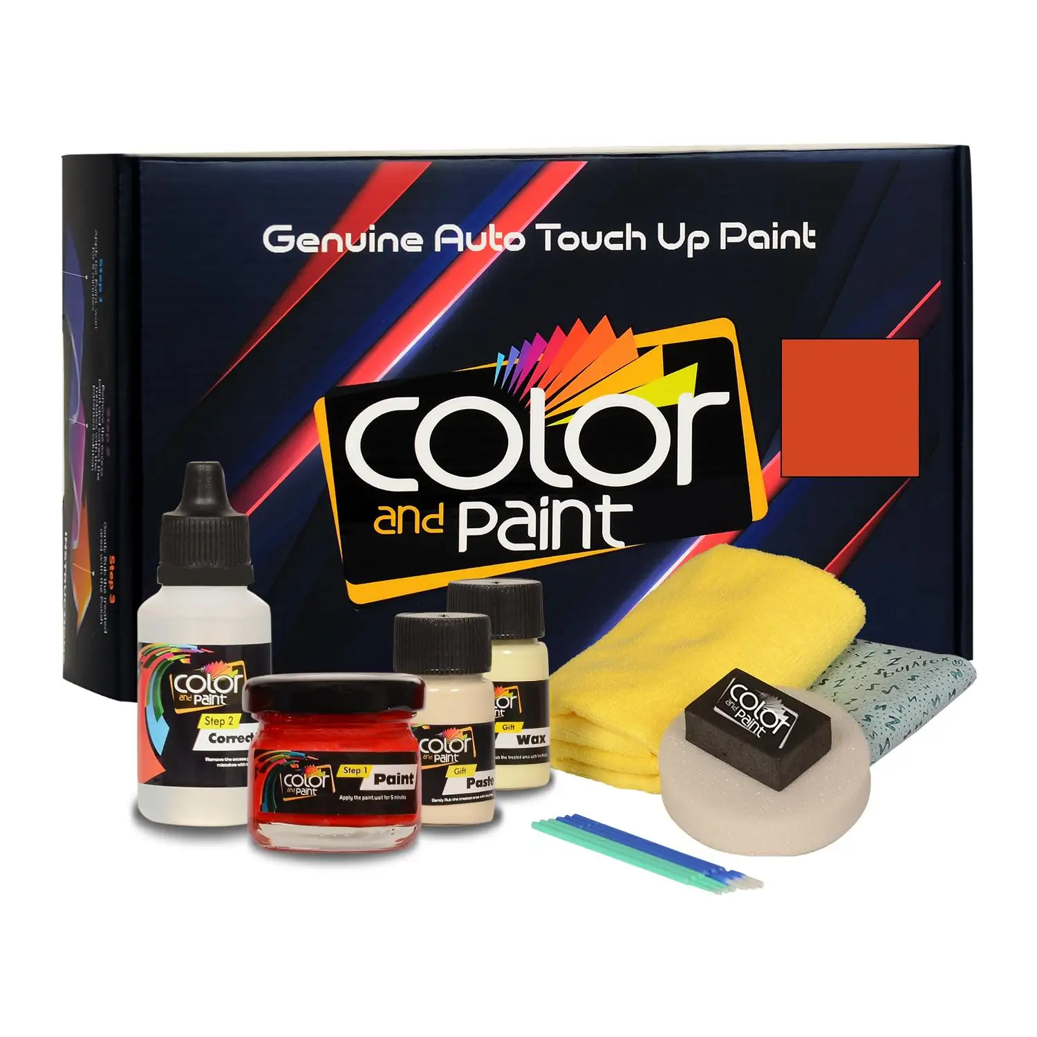 Color and Paint compatible with Toyota Automotive Touch Up Paint - POP ORANGE CS - 4 W5 - Basic Care