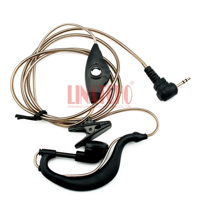 

Gray Color T6000 T6200 T6210 T6212 Portable Walkie Talkie 2.5mm Pin Plug Hook Earphone