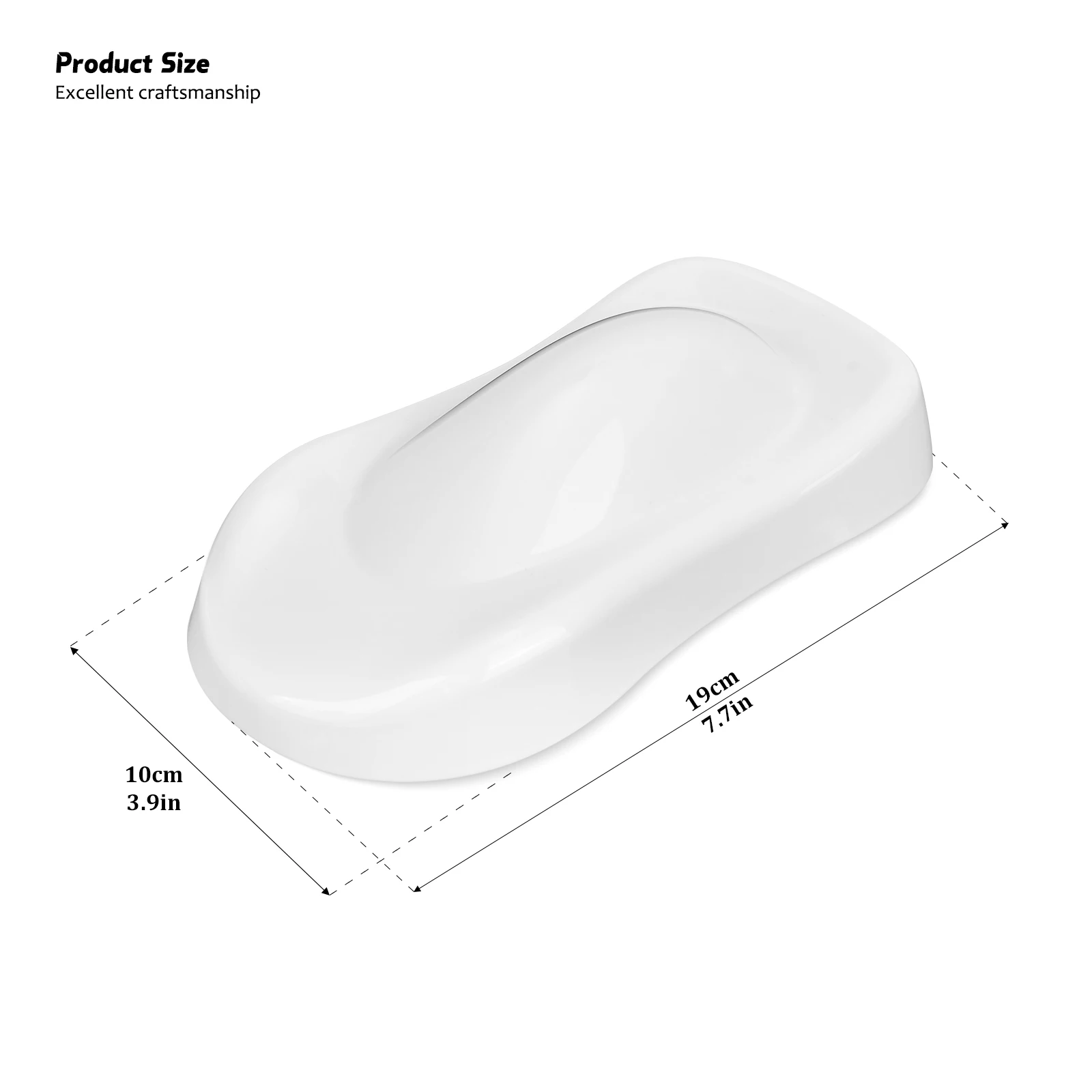 FOSHIO Plastic Car Color Changing Film Display Model Black / White ABS Speed Shape for Carbon Fiber Vinyl Wraps Auto Tint Tools