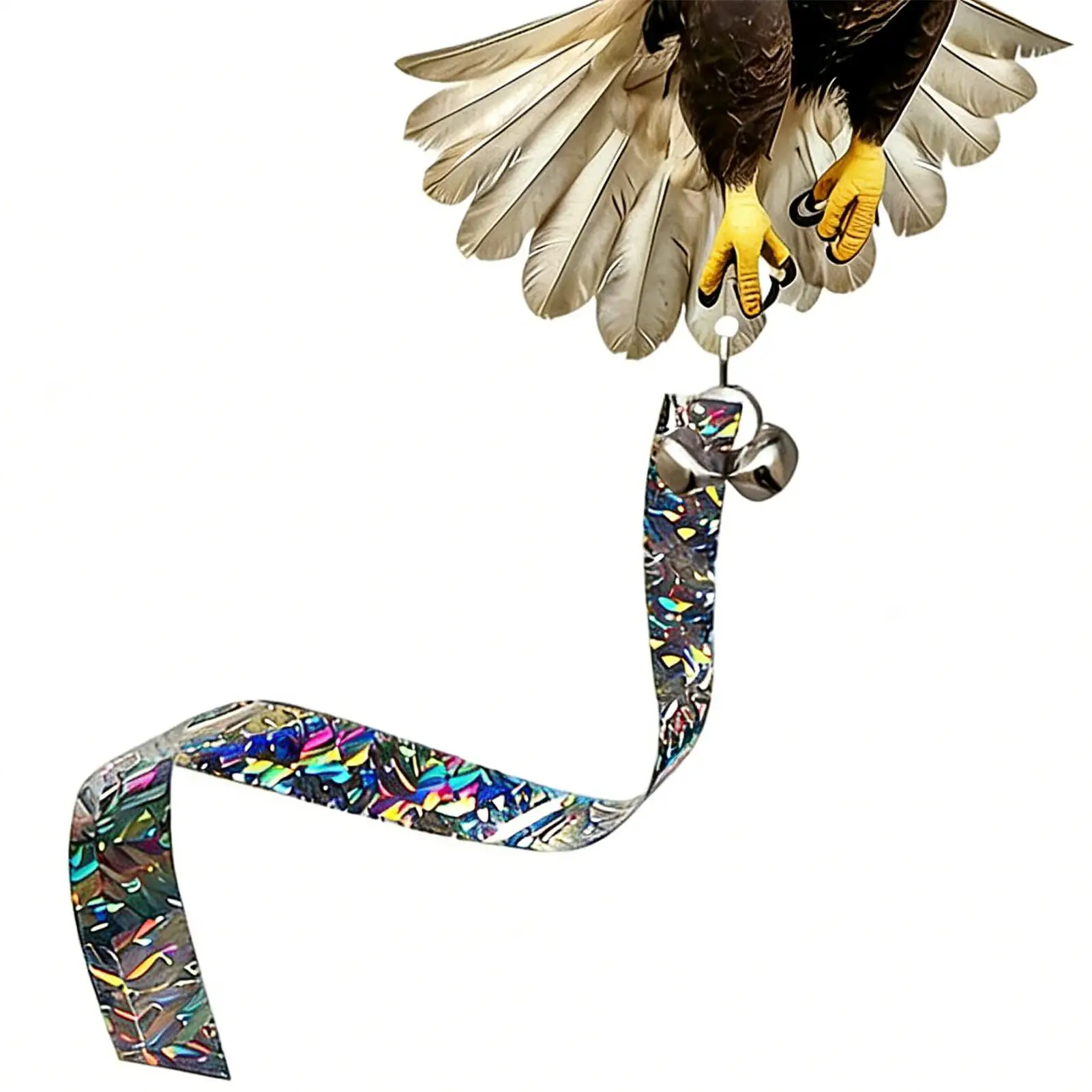 Bird Scare Pendant 2D Acrylic Eagle Windmill With Reflective Strip Bird Reflectors To Keep Birds Away For Garden Yard Porch