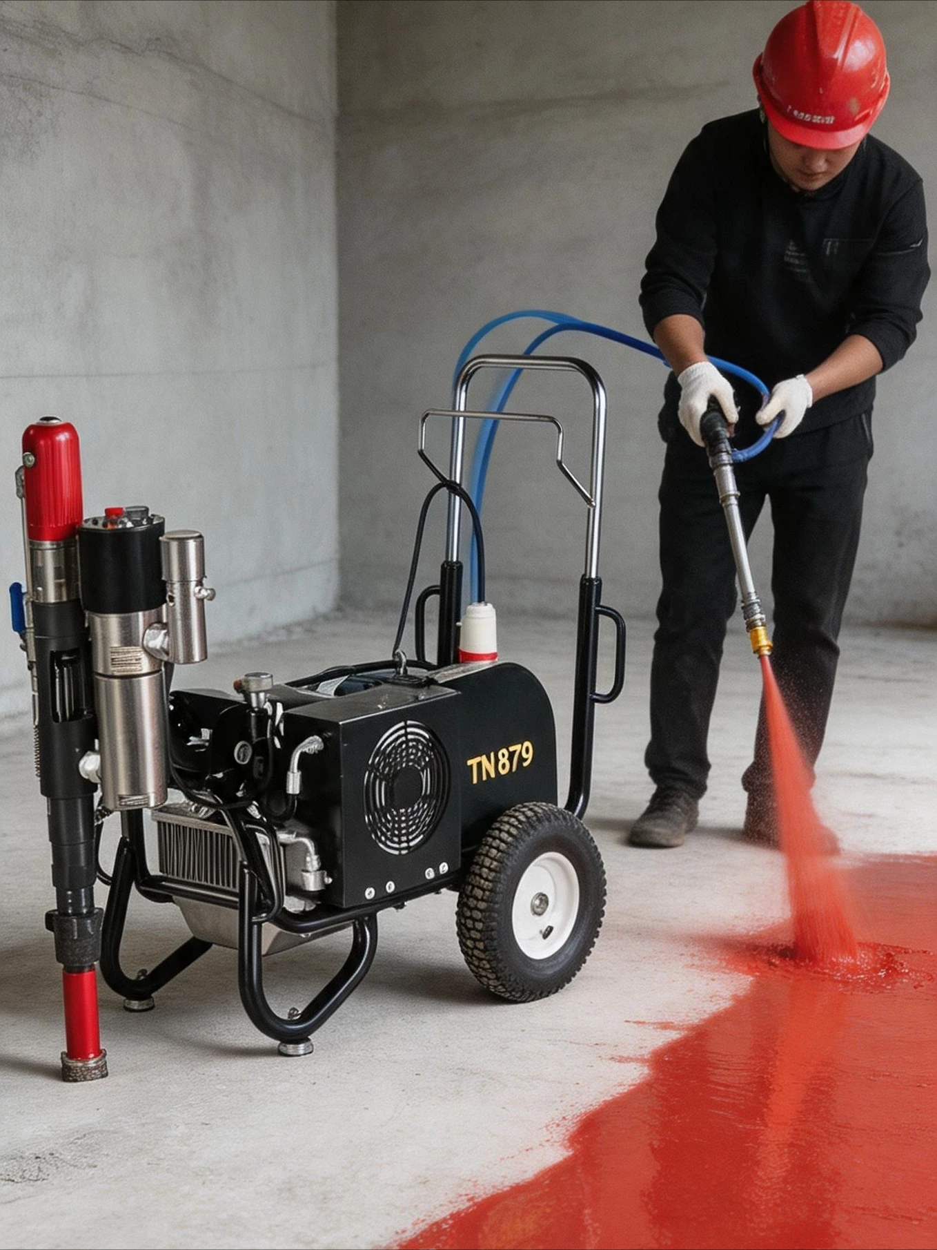 Ultra-high pressure single and two-component polyurethane spraying machine Js spraying large flow waterproof paint spraying