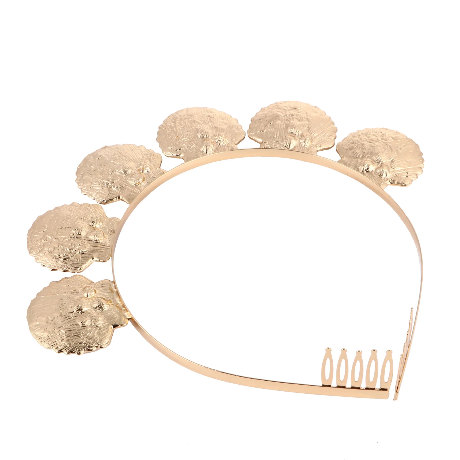

1pc Pearl Shell Headband Women Vacation Hair Accessory Elegant Metal Lightweight Comfortable Chic Hoop For Party Wedding Banquet
